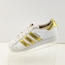 Adidas Superstar Women&#39;s Shoes Cloud White-Matte Gold-Core Black H03915 ... - $24.80
