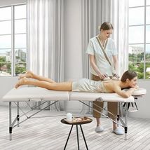 84 Inch L Portable Adjustable Massage Bed with Carry Case for Facial Salon Spa - - $3,673.31 MXN