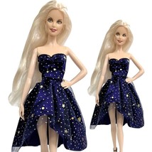 Party Outfit Clothes &amp;  Accessories For Dollhouse Dress Fits For 1/6 11.5&quot; Doll - £8.62 GBP