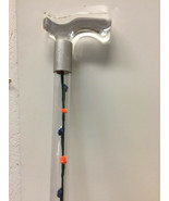 Walking cane acrylic orange and blue roses lucite elegant designer chang... - $72.22