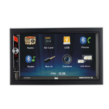 Dual 7&quot; Touchscreen Bluetooth In-Dash Media Receiver w/ USB Screen Mirro... - £138.61 GBP