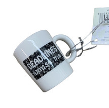 Midwest Funny Im Allergic to Mondays Coffee Mug Work Ornament NWT - £6.26 GBP