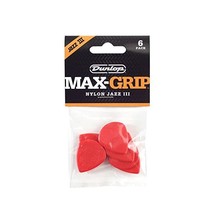 Jim Dunlop 471P3N Jz-6 Nylon Max Grip Guitar Pick in Player Pack  - $15.00