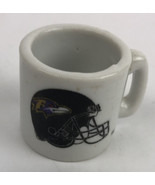 Vintage NFL Mini Coffee Cup Mug Baltimore Ravens 1.25&quot; Collectible Minia... - $14.94 CAD