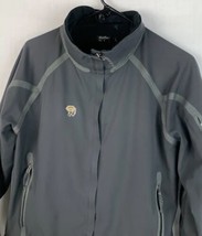 Mountain Hardwear Jacket Women&#39;s 10 Gray Conduit Softshell Full Zip Outd... - £27.88 GBP