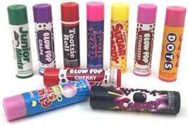 10 Pieces Flavored Tootsie Roll Lip Balms taste beauty Party Pack Lip smackersch - £22.37 GBP