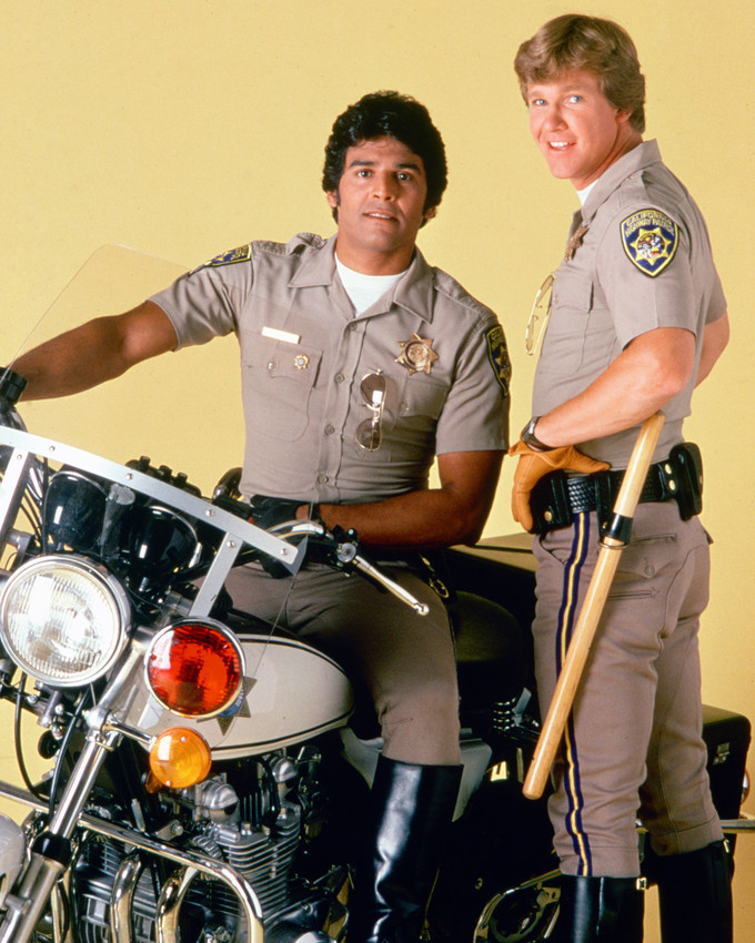 Chips Erik Estrada Larry Wilcox Color 16x20 Poster