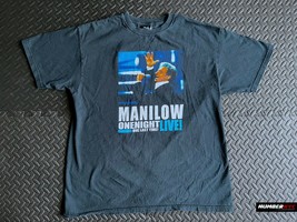 Barry Manilow One Night Live 2004 Tour Shirt Two Sided Band Tee Shirt Si... - £22.94 GBP