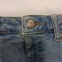 LEE Workwear Mid Rise Medium Denim Skirt Size 2M (36×22) Stretch Slit 112344209 image 8