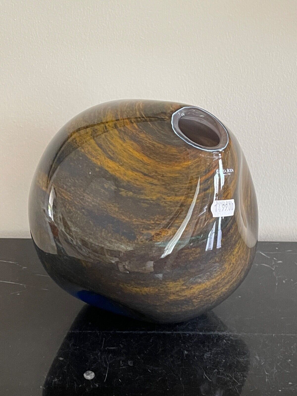 Kosta Boda Rare Form Glass Vase Designed by Monica Backstrom & Numbered 7040346 - $494.01