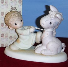 106151 Precious Moment Figurine, We&#39;re Pulling For You Figurine - £32.14 GBP