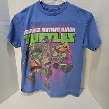 Teenage Mutant Ninja Turles Shirt TMNT Men Large Green Nickeloden Youth L 10-12 - £2.31 GBP