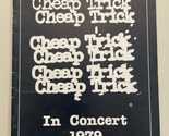Cheap Trick 1979 In Concert USA Europe Japan Tour Book Souvenir Program ... - $23.70