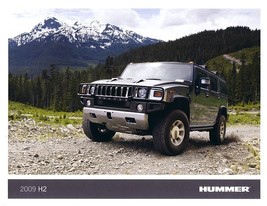 2009 Hummer H2 SUV sales brochure sheet 09 Humvee - $8.00