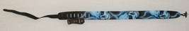 Perris Leathers P25AB332 Leather Black With Blue Skulls Guitar Strap image 1