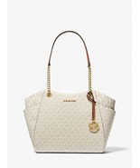 New Michael Kors Signature Jet Set Travel Large Chain Shoulder Tote Vari... - $383.31 CAD