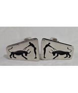 Vtg Sterling Silver Matador Man Bull Taxco Mexico Cuff Links Cufflinks J... - $38.99 CAD