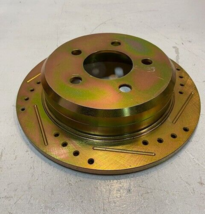 Gold Brake Disc Rotor Min Thk 9.5MM Max Dia 185.5MM 11-1/4" OD 71mm Bore - $60.64