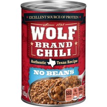 Wolf Brand Chili With No Beans (014900012704) A 6 Pack - $23.75