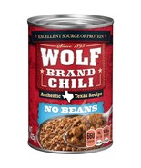 Wolf Brand Chili With No Beans (014900012704) A 6 Pack - £18.63 GBP