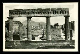 Vintage Postcard RPPC Real Photo Pompeii Triangle Forum Ruins - £10.05 GBP