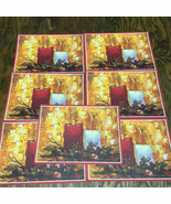 Vintage holiday cards with two candles on front seasons greetings happy ... - €17,02 EUR
