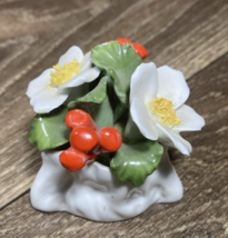 Aynsley December Christmas Rose Hand Painted Hand Modeled Bone China - $30.12 CAD