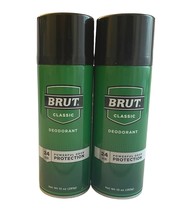 2 Pack of BRUT Classic 24 Hour Protection Deodorant Spray 10oz Each  - £30.96 GBP