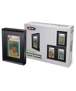 1 box of 4 BCW Black Interlocking Graded Card Fames - $28.41