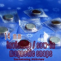 15 Hidden Sew In Magnetic Snaps (14 MM) with PVC - $14.80
