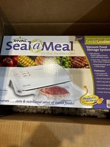 Rival Seal a Meal Vacuum Food Sealer Space Saving Design W/ Bags #VS125W - £46.97 GBP