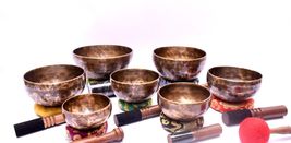 Full Moon Bowl Set-Handmade Singing Bowl Set-Deep Relaxing Tune Bowl-Healing Set - £347.98 GBP