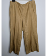 Ralph Lauren Pants Womens 16 100% Linen Wide Leg Trouser Pants Career Cl... - $29.99