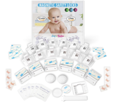 Eco-Baby Child Safety Magnetic Safety Locks 12 Locks & 2 Keys NEW - $24.29