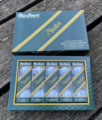MacGregor Master White 418 Icosahexahedron Design Lithium Surlyn Golf Balls - $37.10