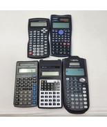 Lot of 5 Scientific Calculators Casio Texas Instruments Bazic - £18.50 GBP