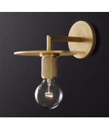 20th C. Disc Sconce E27 Light Wall Lamp Renaissance Home Lighting Fixture - $104.05 CAD