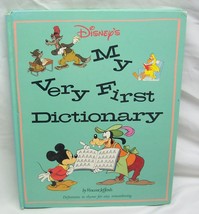 Vintage 1989 Walt Disney&#39;s My Very First Dictionary Children&#39;s Hardcover Book - £12.81 GBP