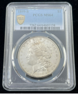 1899-S Dollar Morgan en Argent 1 $ PCGS MS64 Non Circulé - $1,623.65