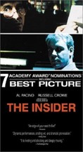 Insider...Starring: Russell Crowe, Al Pacino, Christopher Plummer (used VHS) - £9.55 GBP