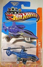 2013 Hot Wheels #76 HW Stunt-Stunt Circuit SKY KNIFE Blue/Chrome w/White MW 5 Sp - £5.91 GBP