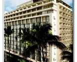 Beach View Outrigger Hotel Waikiki Hawaii HI UNP Chrome Postcard W18 - $3.02
