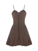 Mini Dress Women  Sleeveless Solid Slim Party V-neck Spaghetti Strap Dresses Fas - £75.84 GBP