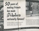 Win Schuler  Placemat  &amp; Brochures 50th Anniversary Marshall Michigan  - $41.54