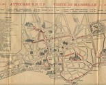 Autocars S N C F Visit to Marseille France 1938 Bus Route Map and Advert... - £29.83 GBP