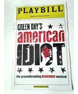 &quot;American Idiot&quot; Playbill Green Day Tour Boston, 2012 Scott Campbell Hughes - $19.80