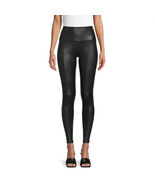 Time &amp; Tru Women&#39;s Faux Leather Leggings MEDIUM (8-10) Black Shiny Finis... - $368.75 MXN