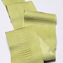 Supple NUBUCK Snakeskin Leather Hide Back-cut Craft Supply Green - $328.82 MXN+