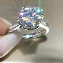 2.00Ct Taglio Rotondo Creato IN Laboratorio Diamante Fidanzamento Anello 14K - $149.74