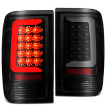 CG Ford Ranger 93-97 Led Tail Lights Black Housing Smoke Lens W/ C Light Bar - £181.64 GBP